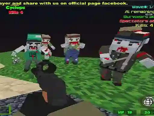 Spēle Blocky Combat SWAT Zombie Survival online