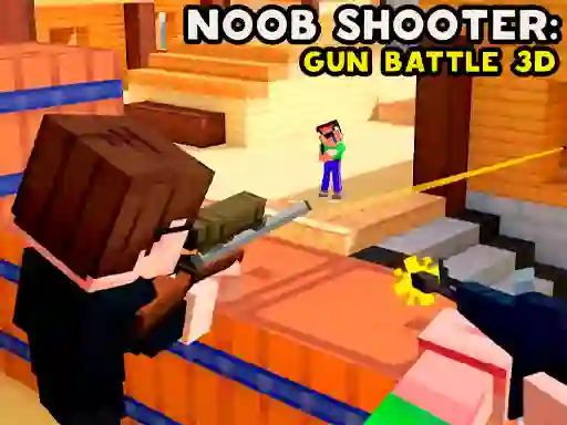 Spēle Noob Shooter: Gun Battle 3D online