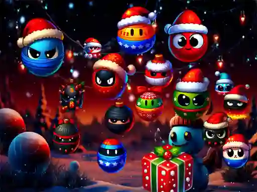 Spēle Christmas Rush : Red and Friend Balls online