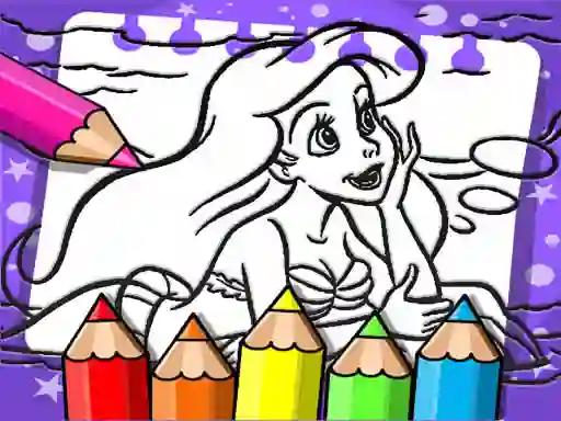 Spēle Ariel The Mermaid Coloring Book online