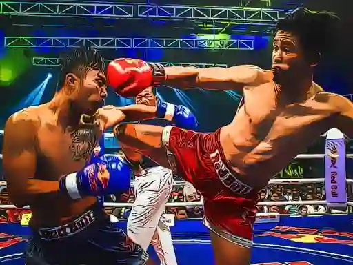 Spēle MuayThai Fighters Jigsaw online