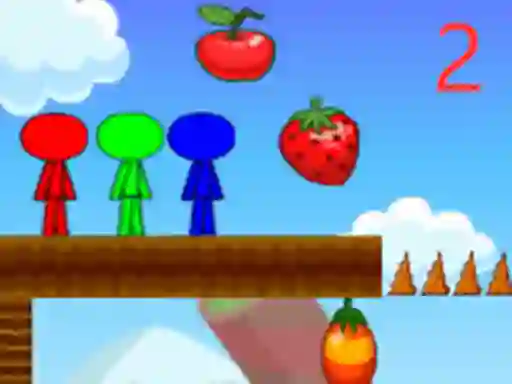 Spēle Stickman Bros In Fruit Island 2 online