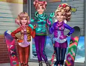 Spēle Princesses Winter Holiday online