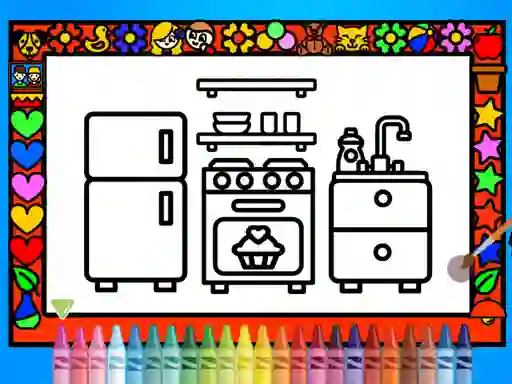 Spēle Color and Decorate Rooms online