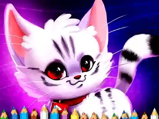 Spēle Cute Kitty Coloring online