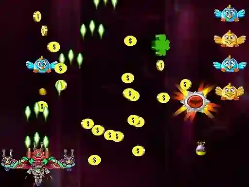 Spēle Space Attack Chicken Invaders online