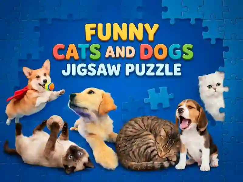 Spēle Funny Cats And Dogs Jigsaw Puzzle online