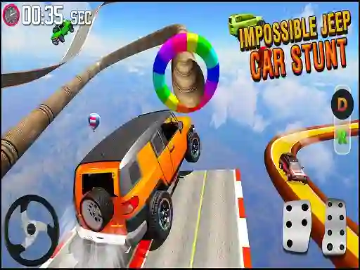 Spēle GT Jeep Impossible Mega Dangerous Track online