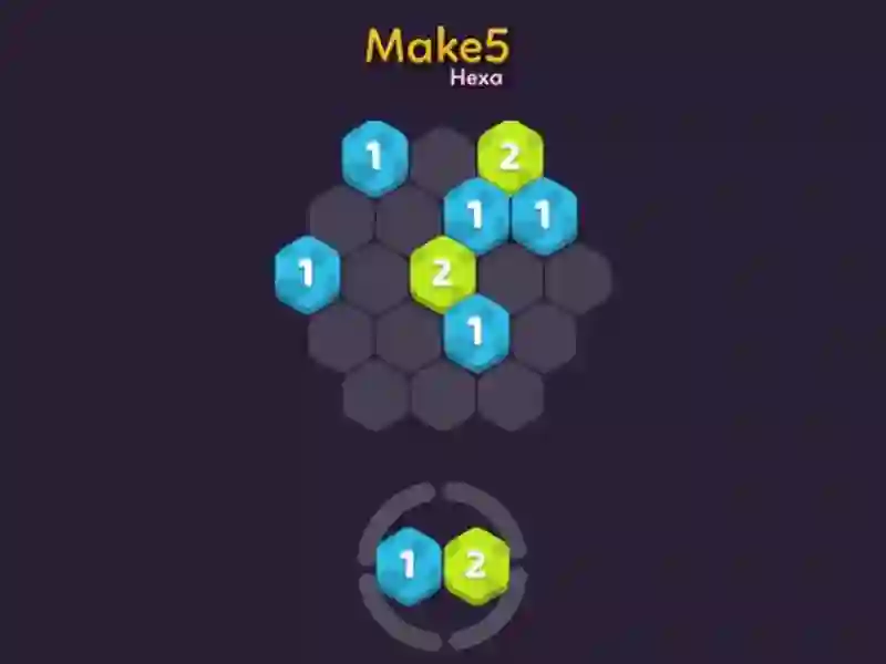 Spēle Make 5 Hexa online
