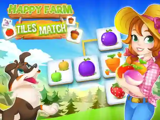 Spēle Happy Farm Tiles Match online
