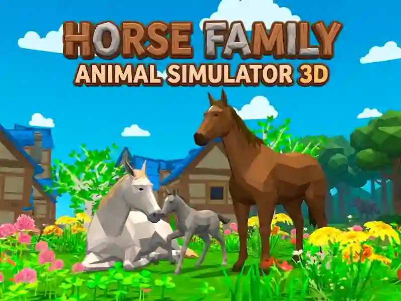 Spēle Horse Family Animal Simulator 3D online
