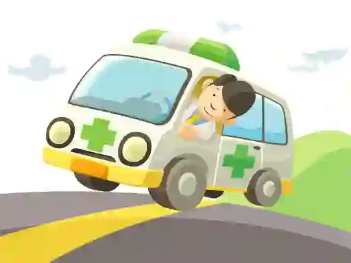 Spēle Cartoon Ambulance online