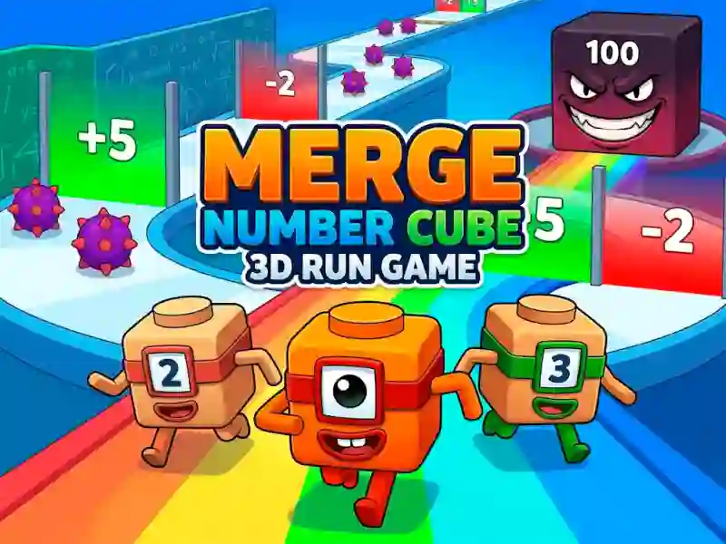Spēle Merge Number Cube 3d Run Game online