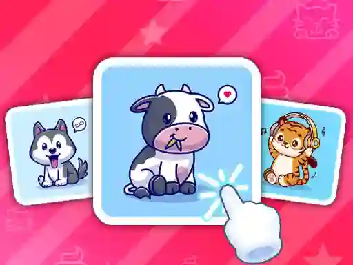 Spēle Cute Animal Cards online