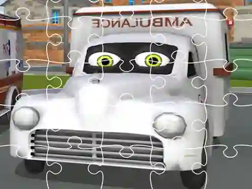 Spēle Ambulance Trucks Jigsaw online