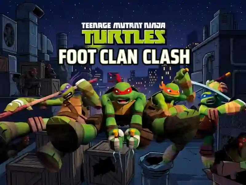 Spēle Teenage Mutant Ninja Turtles Foot Clan Clash online