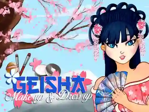 Spēle Geisha make up and dress up online