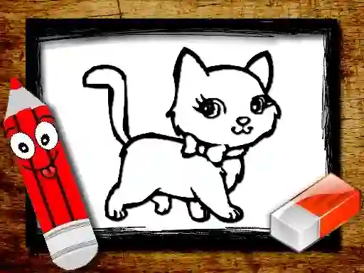 Spēle Back to School: Animals Coloring Book online