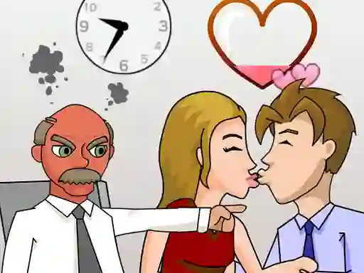 Spēle Secret Office Kissing online