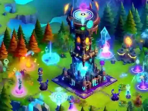 Spēle 2D Fantasy Tower Defence online