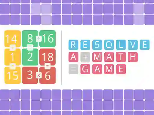 Spēle Resolve a math game online