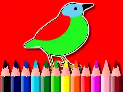 Spēle Back To School: Birds Coloring Book online