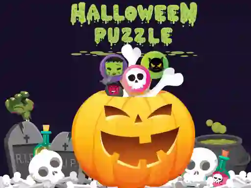 Spēle Halloween Puzzle online