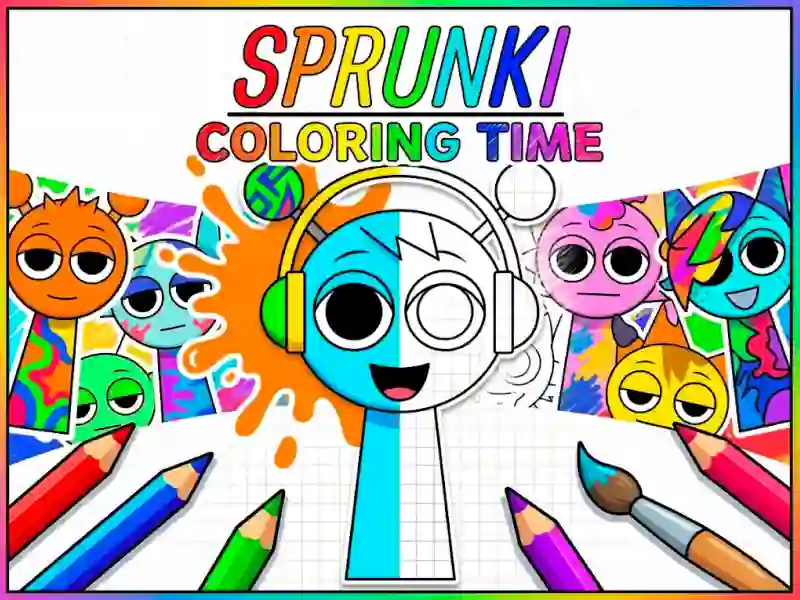 Spēle Sprunki Coloring Time online