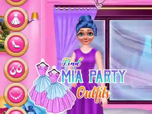 Spēle Find Mia Party Outfits online