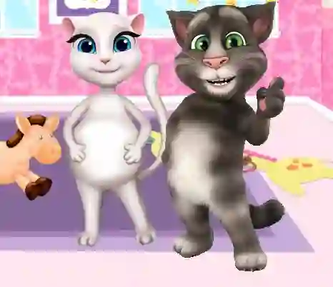 Spēle Preganat Kitty Room Decor online