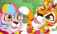 Spēle Mommy and Baby Tiger online