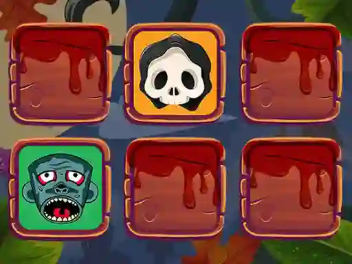 Spēle Halloween Faces Memory online