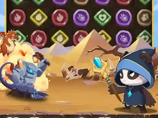 Spēle Legend of Panda Match 3 & Battle online
