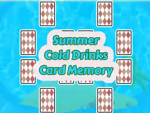 Spēle Summer Cold Drinks Card Memory online