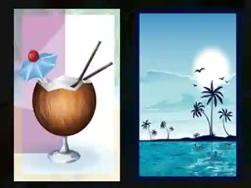 Spēle Beach Cocktails Memory online