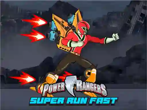 Spēle Power Rangers Super Run Fast online