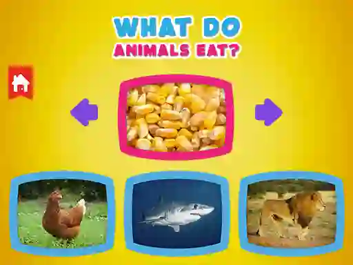 Spēle What Do Animals Eat? online