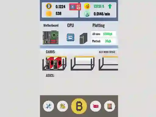 Spēle Bitcoin Clicker online