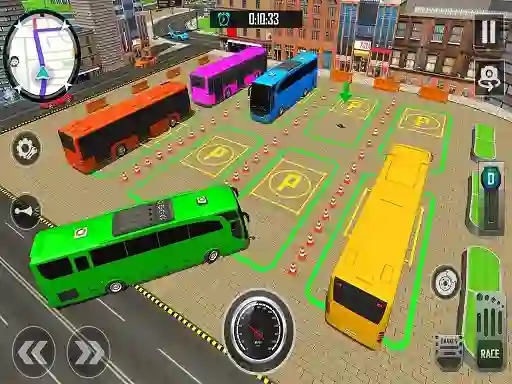 Spēle Bus City Parking Simulator online