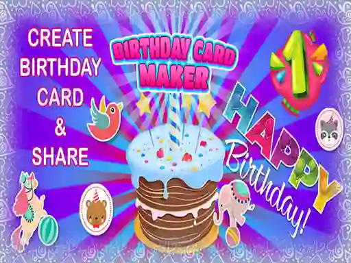 Spēle Birthday Card Maker online