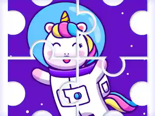 Spēle Cute Rainbow Unicorn Puzzles online