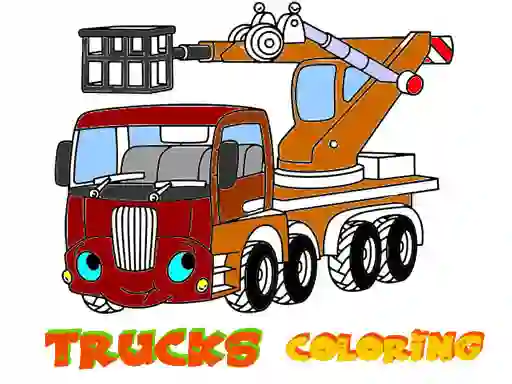 Spēle Funny Trucks Coloring online