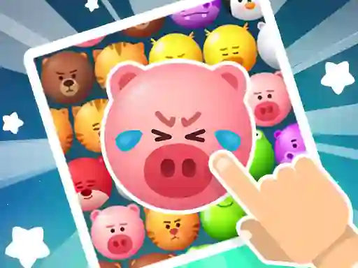 Spēle Crazy Zoo Swipe Match 3 Puzzle online