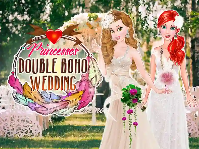 Spēle Princesses Double Boho Wedding online