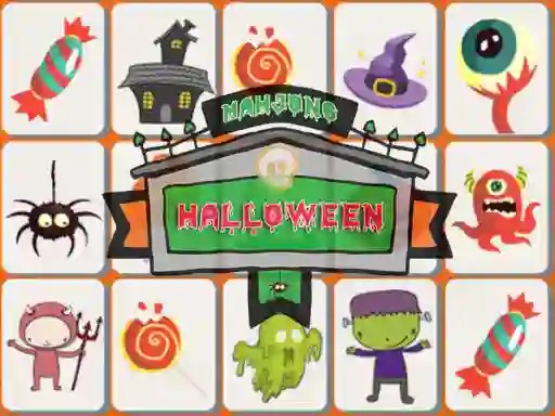 Spēle Halloween Mahjong online