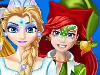 Spēle Christmas Face Painting online