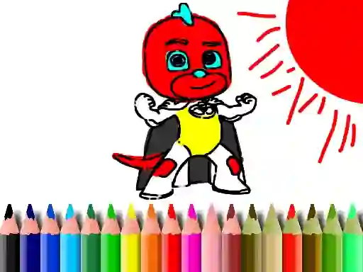 Spēle Back To School: Mask Boy Coloring online