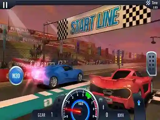 Spēle Fast Line Furious Car Racing online