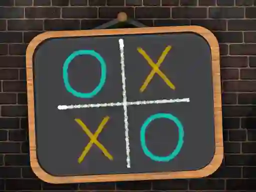 Spēle Tic Tac Toe blackboard online