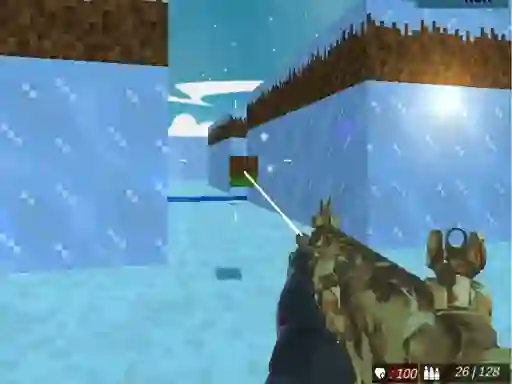 Spēle Blocky Swat Shooting Iceworld Multiplayer online